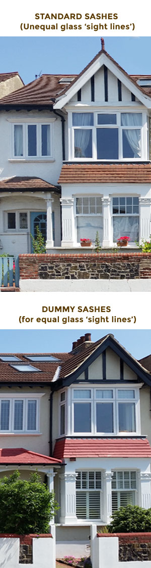 CREATING EQUAL SIGHT LINES USING DUMMY SASHES